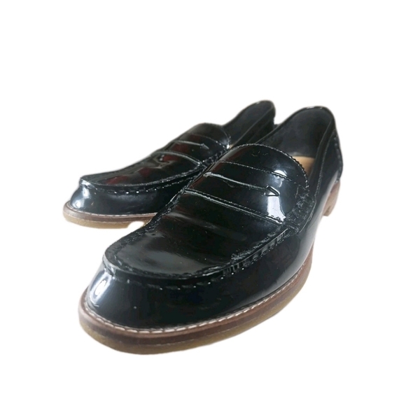 Sperry 7.5M Women Blk Patent Leather Chunky Winsor Penny Loafer Y2K Barbie[6D main image 5